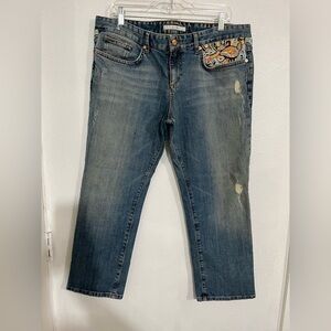 Joe ‘s jeans ankle capri fit crop Ex lover waist 32